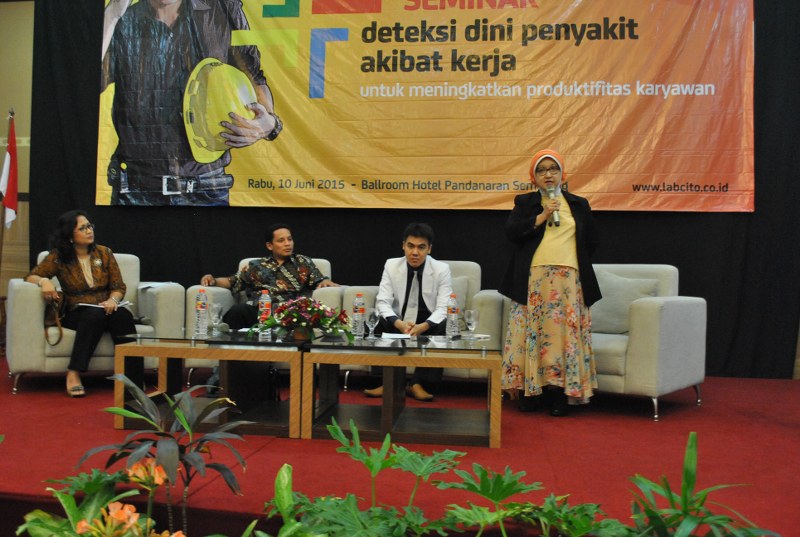 LABORATORIUM KLINIK CITO GELAR SEMINAR DETEKSI DINI PENYAKIT AKIBAT KERJA