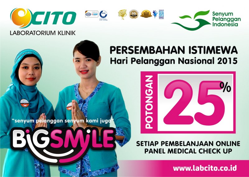 Diskon 25 % untuk Semua Panel Medical Check Up