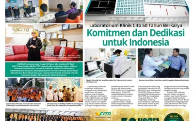 Laboratorium Klinik Cito 50 tahun Berkarya “Komitmen dan Dedikasi untuk Indonesia”
