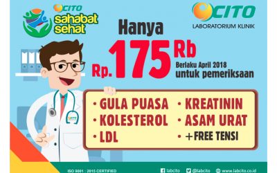 Cito Sahabat Sehat, Promo Panel Medical Check Up Hemat hadir di Bulan April