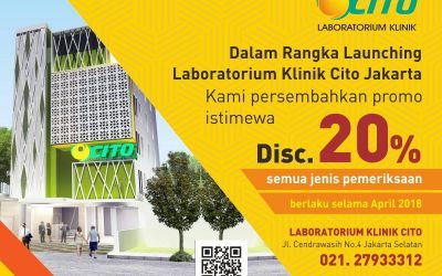 Laboratorium Klinik Cito Jakarta pindah ke Lokasi Baru