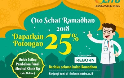 Cito Sehat Ramadhan, Potongan 25 % untuk semua Panel Medical Check Up via Web Belanja