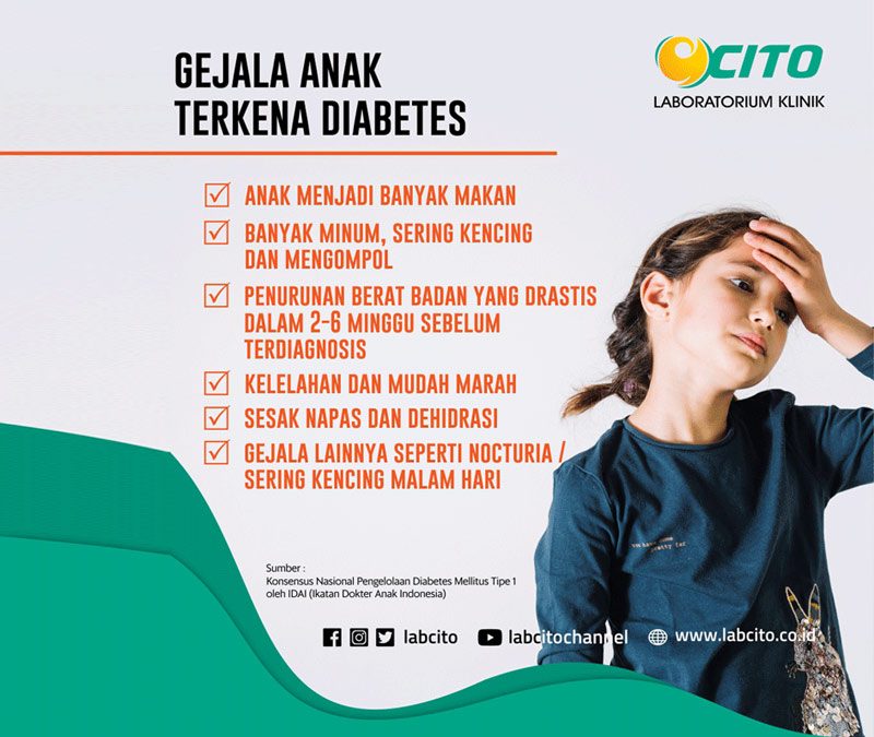 Gejala Diabetes Melitus Pada Anak Yang Perlu Diwaspadai