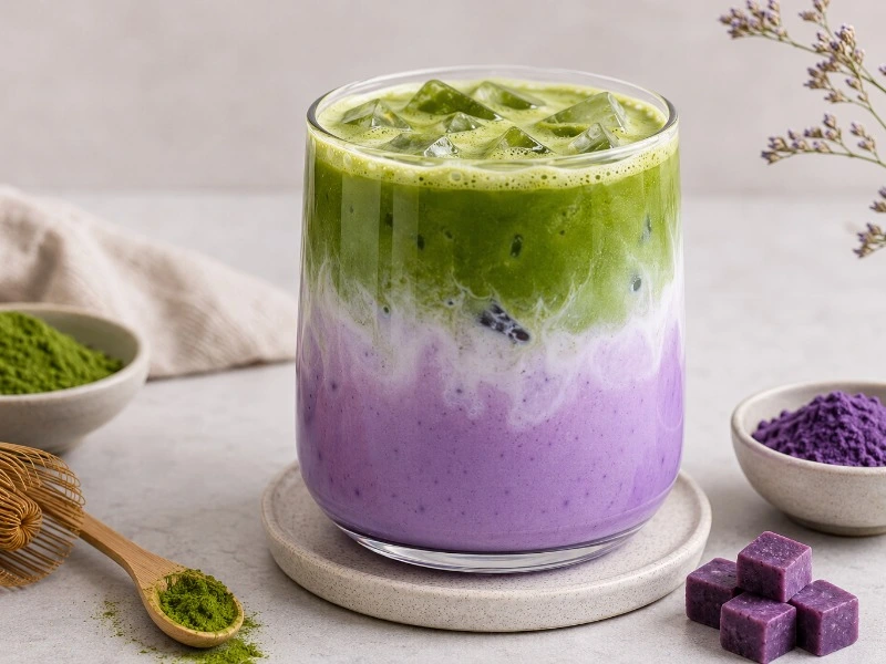 Gen Z Wajib Tahu! Minuman Viral Kandungan Matcha Ube Latte
