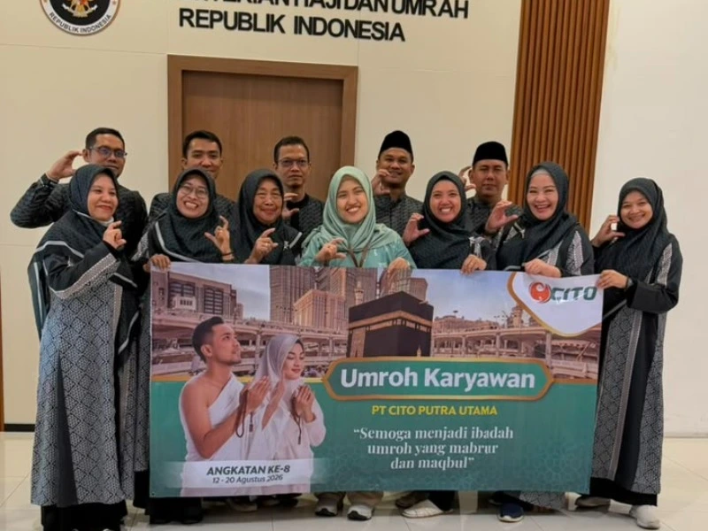 CITO kembali berangkatkan umrah karyawan angkatan ke-8 sebagai bentuk apresiasi dan dedikasi